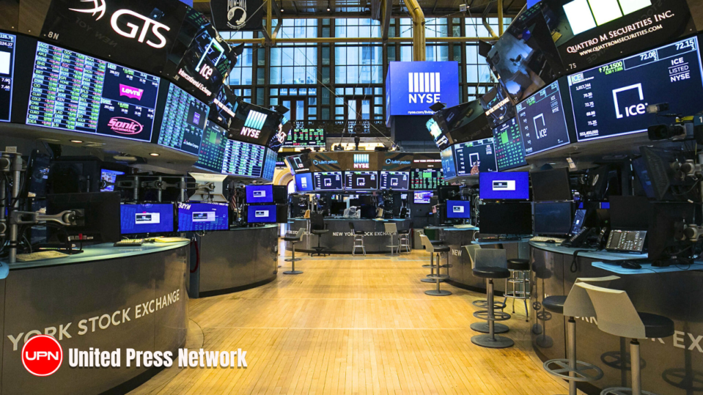 New York stock exchange trading floor