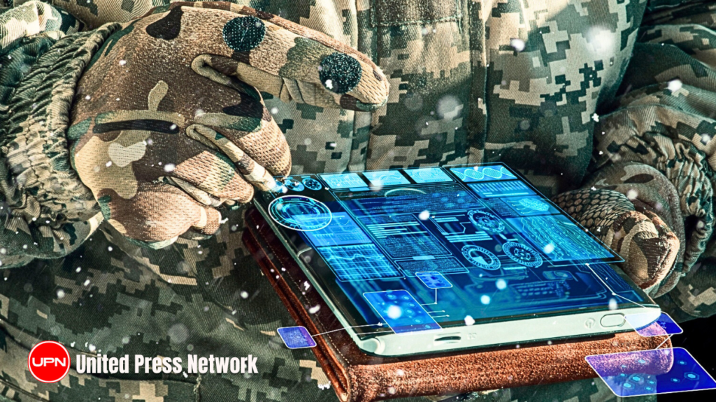 AI technology military concept